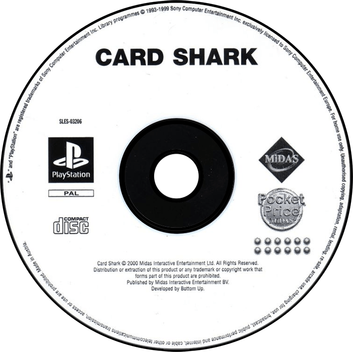 Card Shark media 5 for Playstation